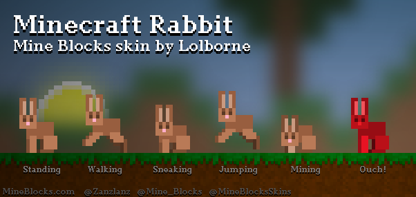 Mine Blocks Minecraft Rabbit Skin By Lolborne