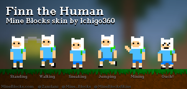 Mine Blocks - Finn the Human skin by Ichigo360