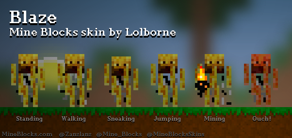 Mine Blocks - Mine Blocks Blaze skin by MineBlocksPro