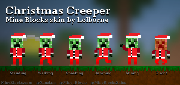 Mine Blocks - Creeper skin by Lolborne