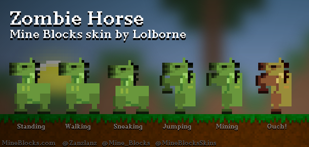 lego minecraft zombie horse