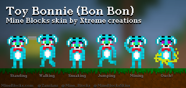 Mine Blocks Skins on X: FNaF Bonnie skin by Thesupercreator!    / X