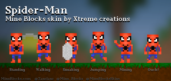 Mine Blocks - Spider-Man skin by Xtreme creations