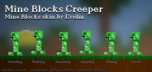 Mine Blocks - Creeper skin by Lolborne