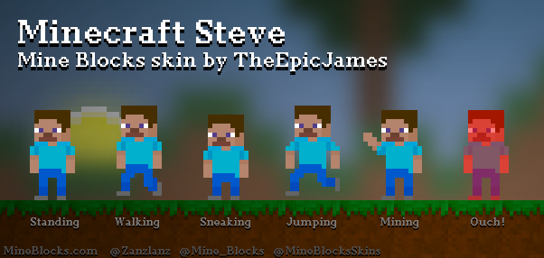 Mine Blocks - 'Minecraft Steve' skin by TheEpicJames