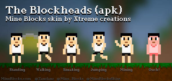 Mine Blocks - The Blockheads (apk) skin by Xtreme creations