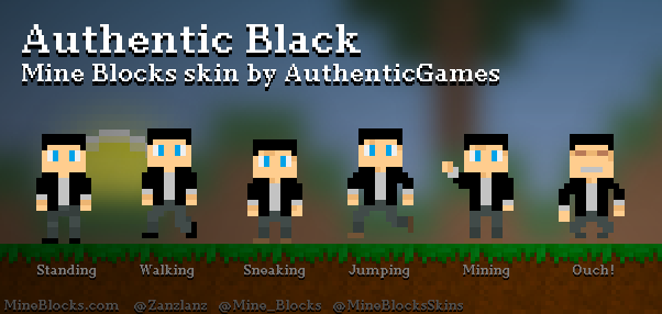 Mine Blocks - Authentic Black skin by AuthenticGames