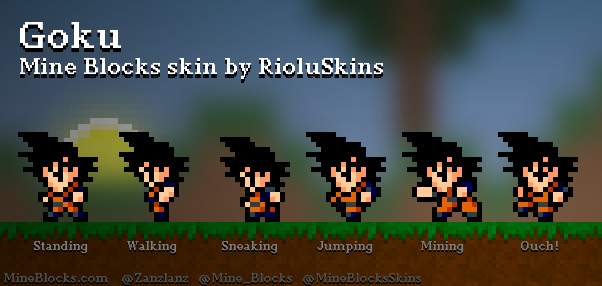 goku minecraft skin layout