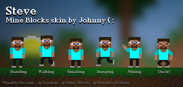 Mine Blocks - Steve (Minecraft) 3 skin by SentelGamex