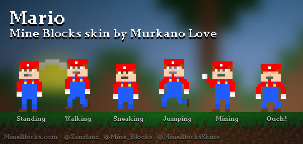 Mine Blocks Skins on X: Mario (Super Mario World) skin by RioluSkins!    / X