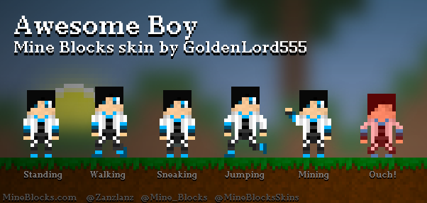 Mine Blocks - Awesome Boy skin by GoldenLord555