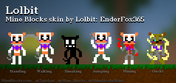 Mine Blocks Lolbit Skin By Lolbit Enderfox365