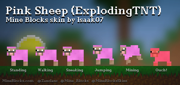 Pink Minecraft Block Skin