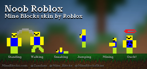 Gaming Skins: ROBLOX Noob Minecraft Skin