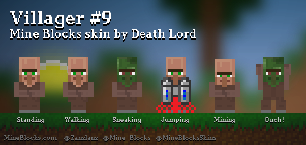 Mine Blocks Villager 9 Skin By Death Lord 9815