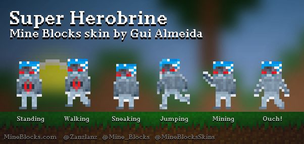 Super Herobrine! Minecraft Skin