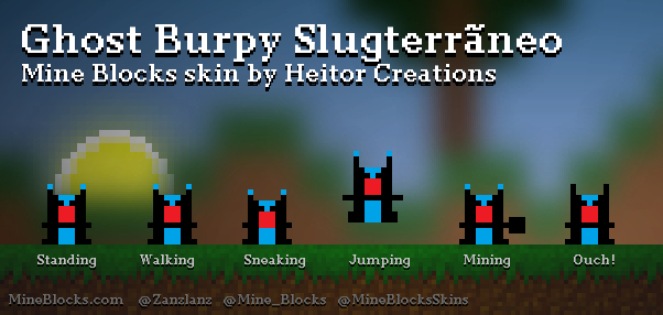 Mine Blocks - "Ghost Burpy Slugterra" Skin By Heitor Creations