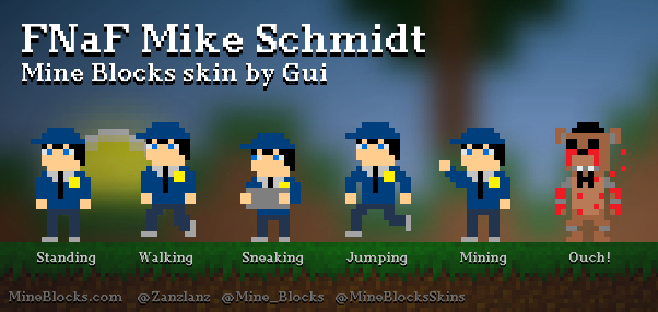 Mine Blocks Fnaf Mike Schmidt Skin By Gui