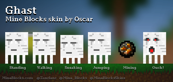 Mine Blocks - Herobrine skin by Oscar