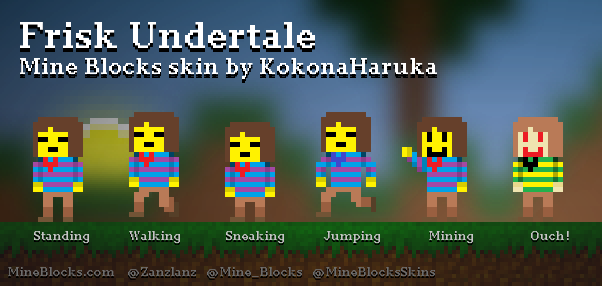 frisk from undertale Minecraft Skin