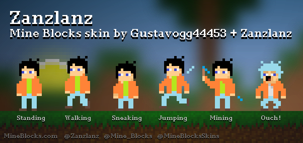 Mine Blocks - Zanzlanz skin by Gustavogg44453 + Zanzlanz