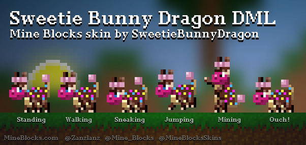 Mine Blocks - Ender Dragon Girl skin by SweetieBunnyDragon