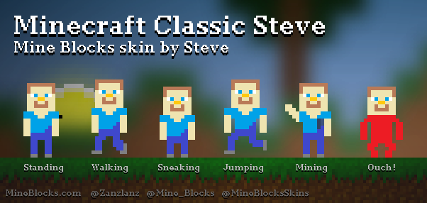 Classic Steve, Minecraft Skin