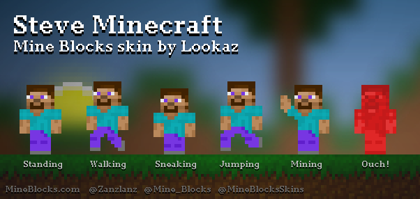 Mine Blocks - Steve (Minecraft) 3 skin by SentelGamex