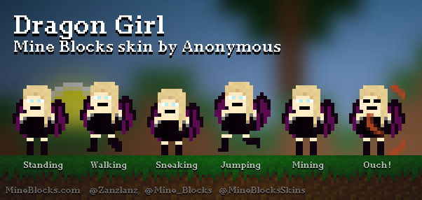 minecraft dragon girl skin