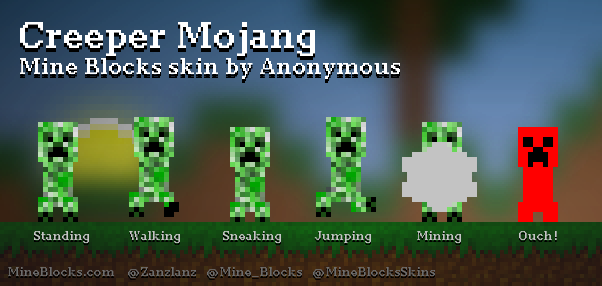 Mine Blocks - Herobrine skin by Anonymous