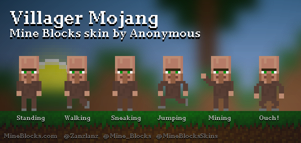 Mine Blocks - Herobrine skin by Anonymous