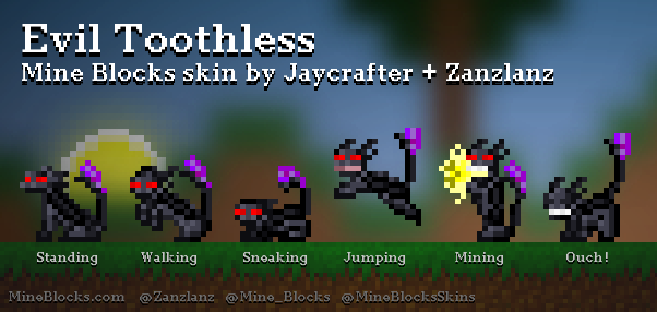 Mine Blocks Skins on X: Toothless skin by Zanzlanz!    / X