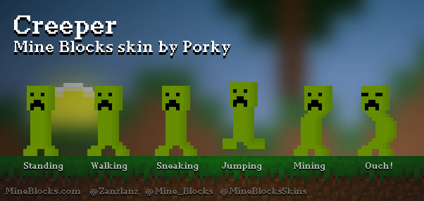 Mine Blocks - Creeper skin by Lolborne