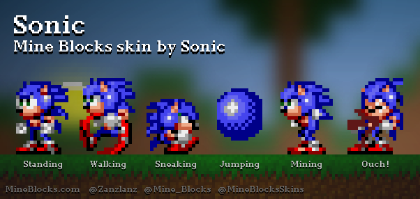 Mine Blocks - Sonic the Hedgehog skin by Ian123asd