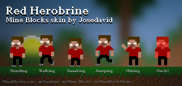 Red Herobrine Minecraft Skin