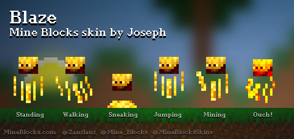 Mine Blocks - Mine Blocks Blaze skin by MineBlocksPro