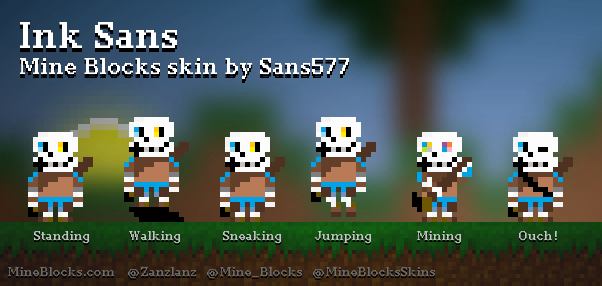 Ink Sans Minecraft Skin