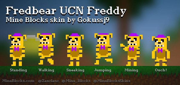 Classic Fredbear  FNaF TSE // UCN Minecraft Skin