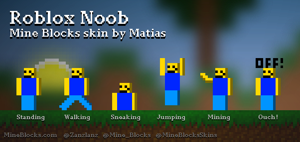 Roblox noob Minecraft Mob Skin