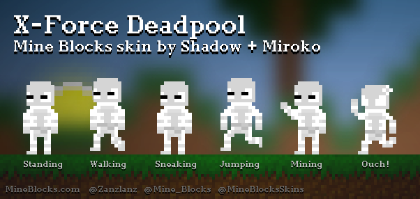 Mine Blocks - Deadpool skin by Miroko