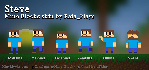Mine Blocks - 'Steve' skin by Rafa_Plays
