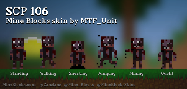 SCP 106 Minecraft Mob Skin