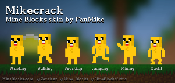 mikecrack cool, Minecraft Skin