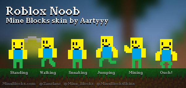 Mine Blocks - Roblox Noob skin by Aartyyy