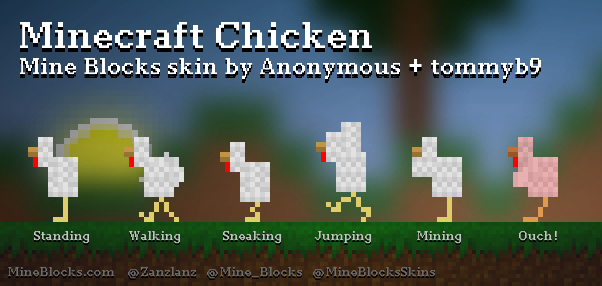 minecraft chicken skin layout