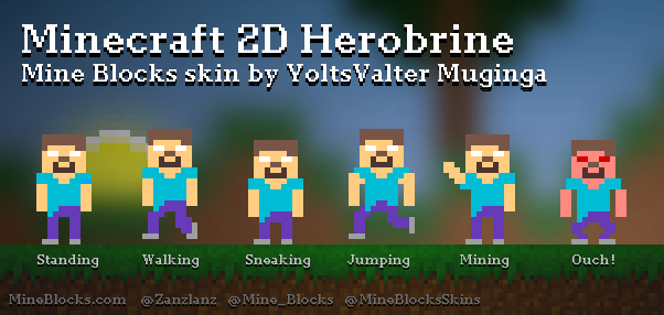 bedrock herobrine Minecraft Skin