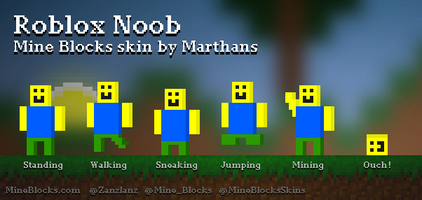 Mine Blocks - Roblox Noob skin by Exebird