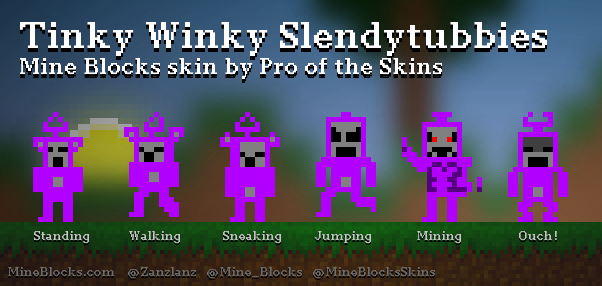 Tinky Winky I Slendytubbies 1,2 and 3 Minecraft Skin