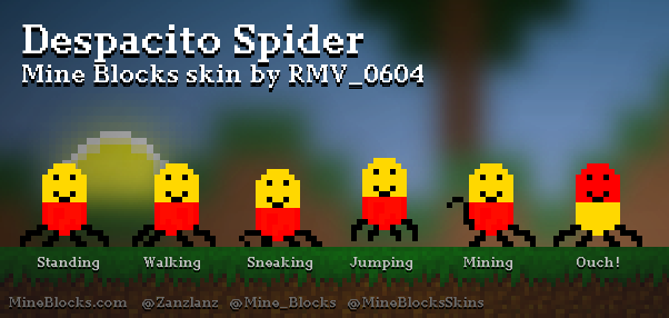 Roblox Despacito Spider Minecraft Mob Skin