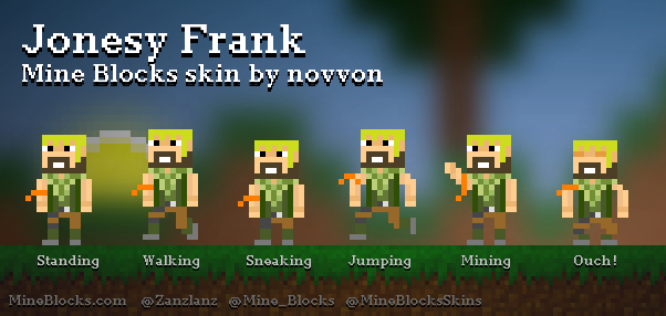 Frank (from Mine Blocks) Minecraft Skin